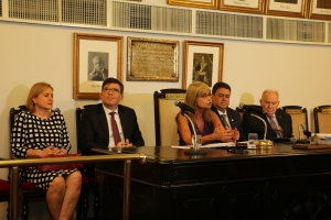 Da esq. para a dir.,  Marta Ayres da Cruz Athaíde, Luciano Bandeira, Rita Cortez, Felipe Santa Cruz e Bernardo Cabral