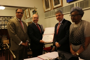 Da esq. para a dir., Jorge Rubem Folena, Ricardo Rodrigues Cardozo, Sydney Sanches e Edmée da Conceição Cardoso