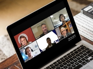 Da esq. para a dir., no alto, Ana Amelia Menna Barreto, Nagel Paulino e Pedro Henrique Nascimento; embaixo, Matheus Rauber, Matheus Puppe e Carlos Eduardo Machado