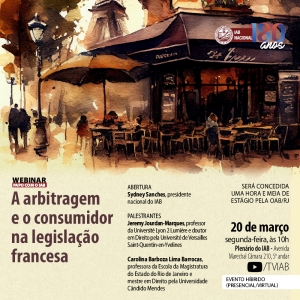 Professor francês fará palestra no IAB sobre a arbitragem e o consumidor na França