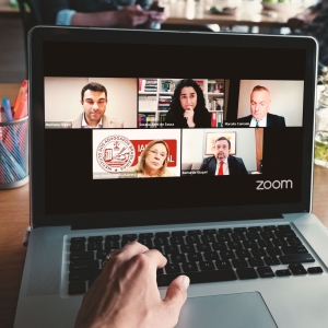 Da esq. para a dir., no alto, Matheus Puppe, Susana Aires de Sousa e Marcelo Conrado; embaixo, Ana Amelia Menna Barreto e Bernardo Gicquel 