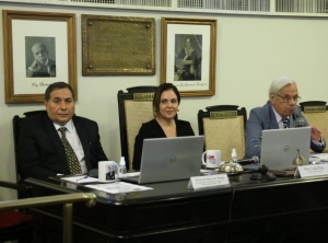 Da esq. para a dir., Peterson Barroso Simão, Leila Pose Sanches e Hariberto de Miranda Jordão Filho