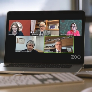 Da esq. para a dir., no alto, Ana Amelia Menna Barreto, Carlos Eduardo Machado e Patricia Medeiros; embaixo, Bráulio Gusmão e Sydney Limeira Sanches