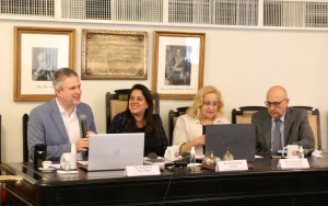 Da esq. para a dir., Joaquim Muniz, Érica Guerra, Teresa Pantoja e José Gabriel de Almeida