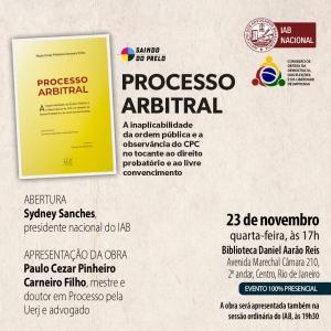 [Saindo do Prelo] Processo Arbitral