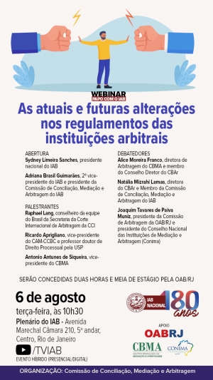 IAB | As atuais e futuras alterações nos regulamentos das instituições arbitrais