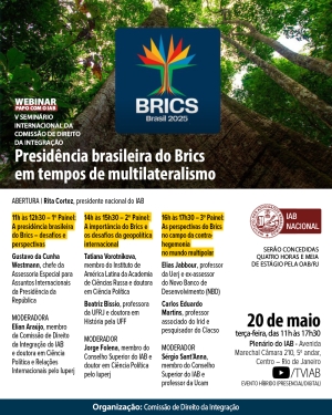 [IAB] Webinar Papo com o IAB - Presidência brasileira do BRICS em tempos de multiratelismo