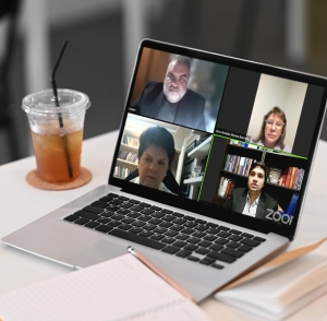 Da esq. para a dir., no alto, Oscar Bittencourt e Ana Amelia Menna Barreto; embaixo, Maria Sylvia Zanella Di Pietro e Emerson Affonso da Costa Moura