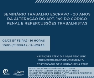 Seminário Trabalho Escravo