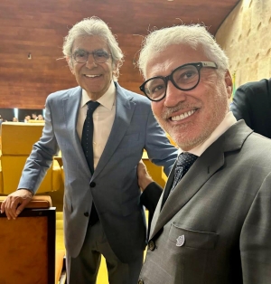 Da esq. para a dir., Carlos Ayres Britto e Carlos Eduardo Machado