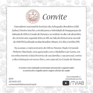 Solenidade de Inauguração da Subsede do IAB no estado do Paraná