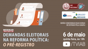 O ex-ministro do TSE Henrique Neves faz palestra no canal TVIAB, nesta quinta, às 18h