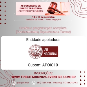 [IARGS] XII Congresso de Direito Tributário - Questões Polêmicas