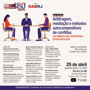 Instituto dos Advogados debate arbitragem e métodos autocompositivos de conflitos