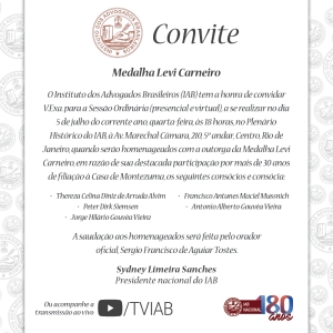 Outorga da Medalha Levi Carneiro
