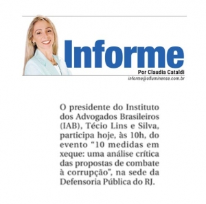Técio na Defensoria Pública do RJ
