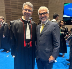  Da esq. para a dir., Guilherme Calmon e Carlos Eduardo Machado