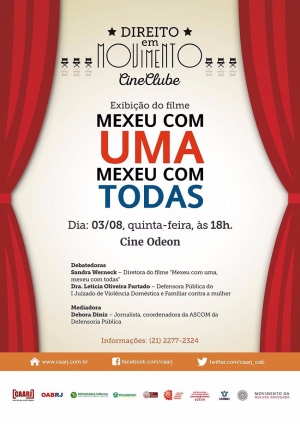 Cine Clube Exibição do Filme Mexeu com UMA mexeu com TODAS