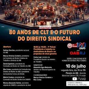 Ministro Carlos Lupi será palestrante em evento do IAB sobre os 80 anos da CLT