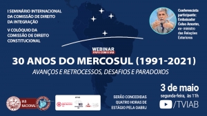 Celso Amorim faz conferência sobre os 30 Anos do Mercosul, no canal TVIAB, na segunda-feira