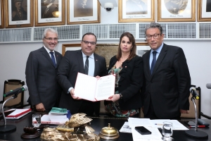 Da esq. para a dir., Carlos Eduardo Machado, André Augusto Malcher Meira, Adriana Brasil Guimarães e Antonio Laért Vieira Junior