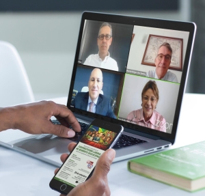 Da esq. para a dir., no alto, Antonio Fiúza e Ricardo Borges; embaixo Paulo Renato Fernandes da Silva e Ana Amelia Menna Barreto