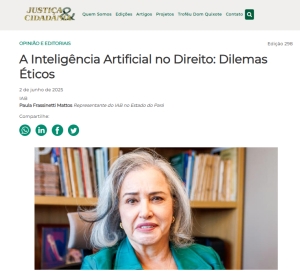 Advogada aponta necessidade de adaptação dos princípios constitucionais ao mundo com IA