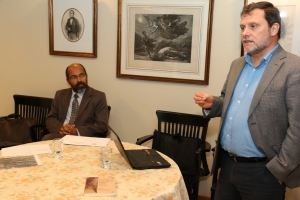 Sérgio Sant&#039;Anna presidiu a mesa em que palestrou o professor Fernando Estenssoro