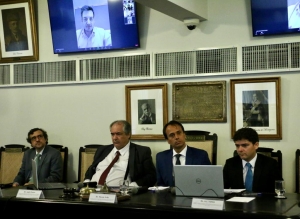 Da esq. para a dir., André Carvalho, André Fontes, Márcio Ávila e Olympio Carvalho