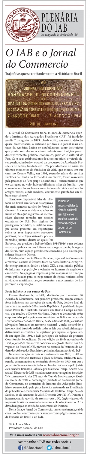 O IAB e o Jornal do Commercio