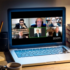 Em cima, da esq. para a dir., Wilson Luiz Palermo Ferreira, André Fontes, Maria Lucia Gyrão; embaixo, da esq. para a dir., Sydney Sanches, Jorge Luís Câmara e Francisco Amaral