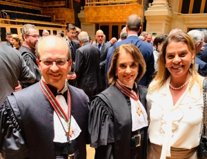 Da esq. para a dir, Mairan Maia, Marisa Santos e Luciana Slosbergas