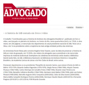 História do IAB contada em livro e vídeo