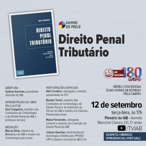 IAB | Saindo do Prelo - Direito Penal Tributário