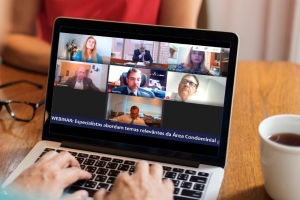  Na parte de cima, da esq. para a dir., Wania Baeta, Miguel Zaim e Rita Cortez; ao centro, no mesmo sentido, Antero Parahyba, Werson Rego e Arnon Velmovitsky; embaixo, João Basílio