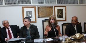 Da esq. para a dir., Manoel Messias Peixinho, Ricardo Guanabara, Rita Cortez e Sérgio Sant’Anna