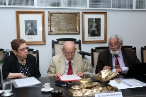 Da esq. para a dir., Maria Lucia Gyrão, José Alfredo Ratton e Euclides Lopes