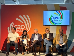  Da esq. para a dir., Jorge Rubem Folena, Elian Araújo, Sydney Limeira Sanches, Joycemar Tejo e Sérgio Sant’Anna