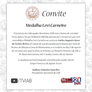 Entrega de Medalha Levi Carneiro