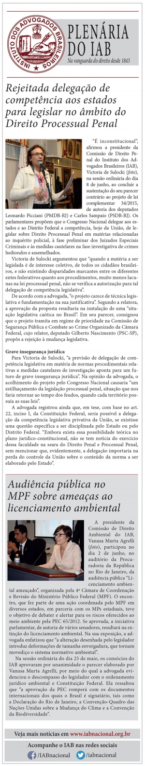 Rejeitada delegação de competência aos estados para legislar no âmbito do Direito Processual Penal