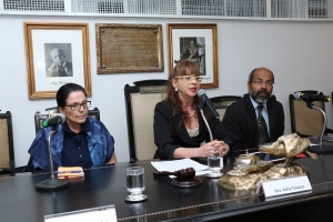 Da esq. para a dir., Gizlene Neder, Kátia Tavares e Sergio Sant’Anna