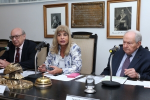 Da esq; para a dir., Sergio Tostes, Rita Cortez e Bernardo Cabral