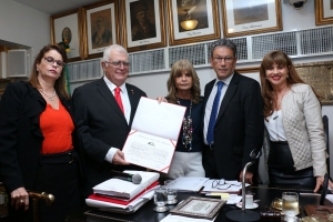 Da esq. para a dir., Adriana Brasil Guimarães, João Pedro de Saboia Bandeira de Mello Filho, Rita Cortez, Antonio Laért Vieira Junior e Kátia Tavares