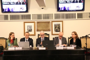 Da esq. para a dir., Marcia Dinis, Ney Bello, Carlos Eduardo Machado, Marcio Barandier e Simone Schreiber