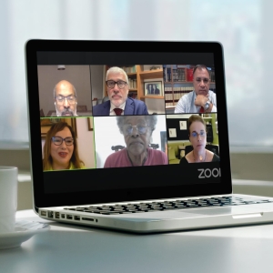 Da esq. para a dir., no alto, Sérgio Sant’Anna, Carlos Eduardo Machado e Jorge Rubem Folena; embaixo, Andréia Alvarenga Meneses, Edmée da Conceição Cardoso e Adriana Brasil Guimarães