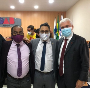  Da esq. para a dir. Professor Josemar, Eliano Enzo e Carlos Eduardo Machado
