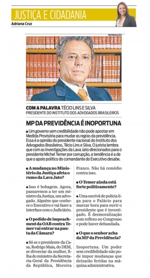 &#039;MP da previdência é inoportuna&#039;