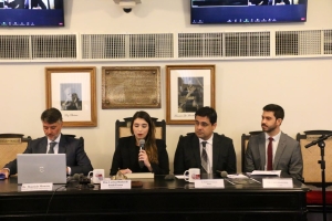 Da esq. para a dir., Maurício Menezes, Larissa Rocha, Marcus Paulus Rosa e Ciro Martins