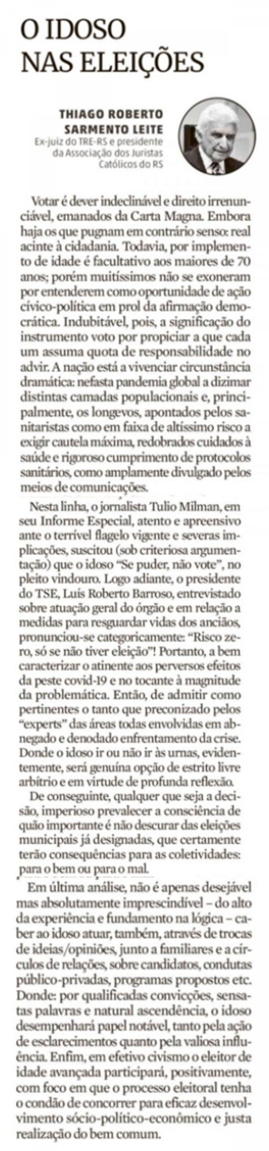 O idoso nas eleições