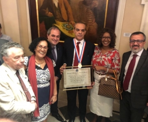 Da esq. para a dir., Humberto Jansen Machado, Moema Baptista, Alexandre França Bastos, José Luís Campos Xavier, Mônica Alexandre Santos e Paulo Rubens Máximo Filho